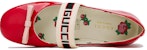 (PS) Gucci Kulit Tumit Tinggi 'Platform Merah' 552971-0IRA0-6566