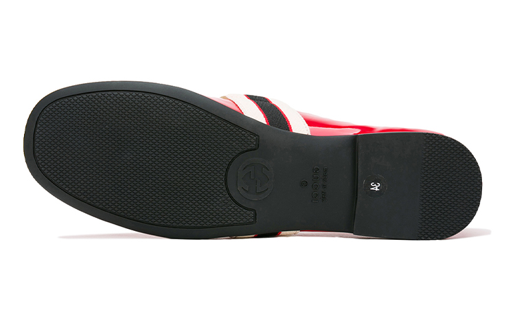 Shop (PS) Gucci Kulit Tumit Tinggi 'Platform Merah' 552971-0IRA0-6566