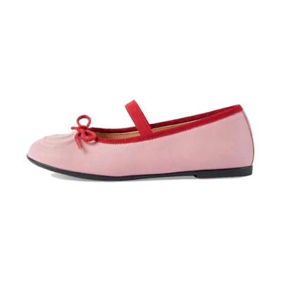 (PS) Gucci Leather Bow Low-Top 'Pink'