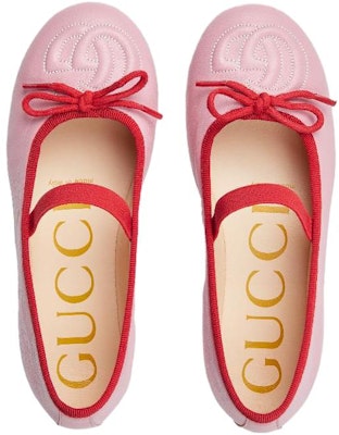 (Preschool) Gucci Leather Bow Low-Top 'Pink' 702907-1D7A0-5860 Lookbook (Preschool) Gucci Leather Bow Low-Top 'Pink' 702907-1D7A0-5860