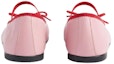 Shop (PS) Gucci Kulit Bow Low-Top 'Merah Jambu' 702907-1D7A0-5860