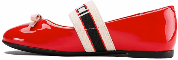 (Preschool) Gucci Leather Bow Thick Sole 'Red' 553001-0IRA0-6566 (Preschool) Gucci Leather Bow Thick Sole 'Red' 553001-0IRA0-6566