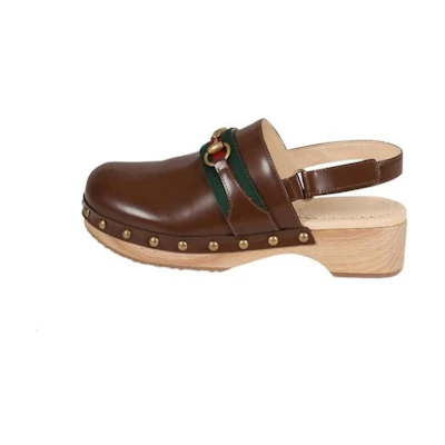 (PS) Gucci Leather Buckle Sandals 'Brown Fashion'