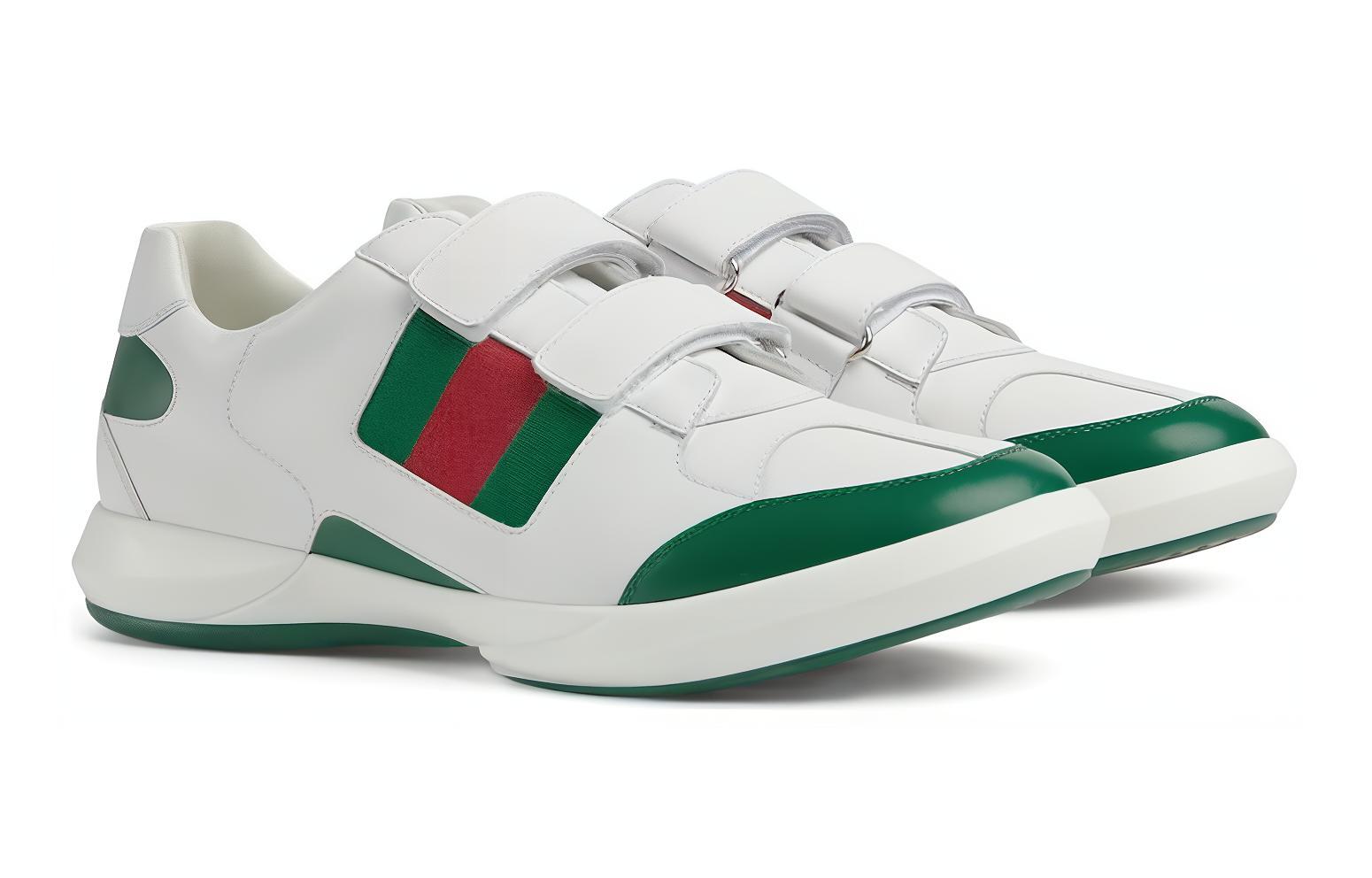 Lookbook 兒童 GUCCI古馳 皮革 舒適潮流 兒童休閒鞋 白色
