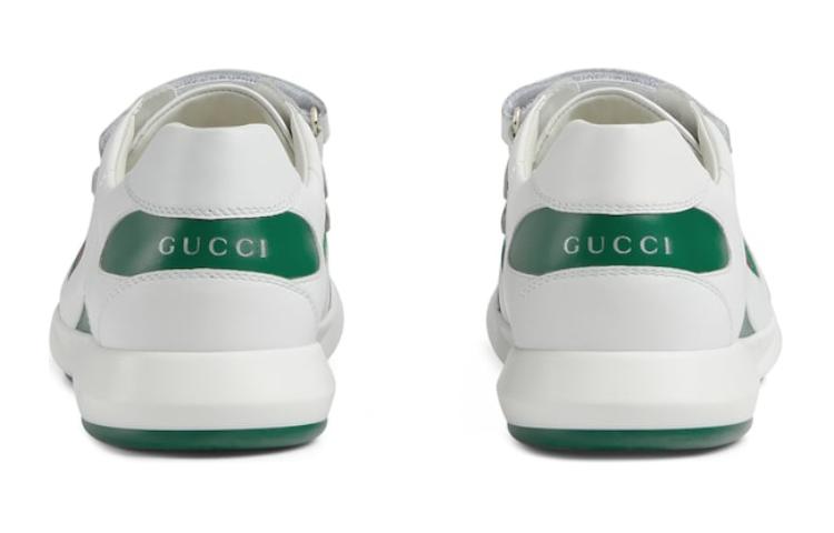 Purchase 兒童 GUCCI古馳 皮革 舒適潮流 兒童休閒鞋 白色