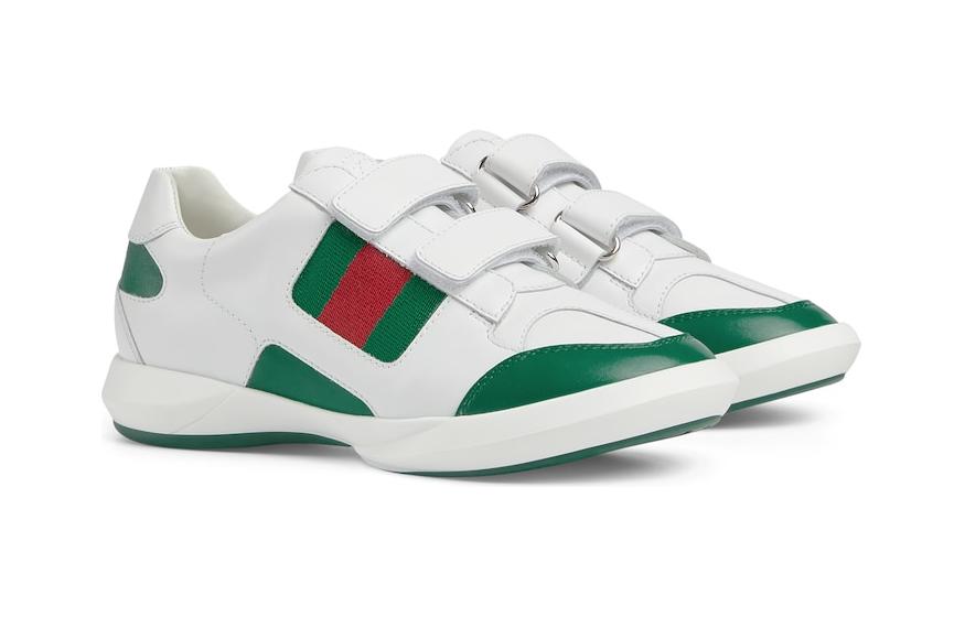 Lookbook 中童 GUCCI古馳 皮革 舒適百搭 兒童休閒鞋 白色