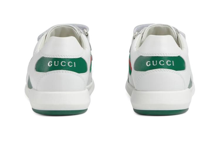Purchase 中童 GUCCI古馳 皮革 舒適百搭 兒童休閒鞋 白色