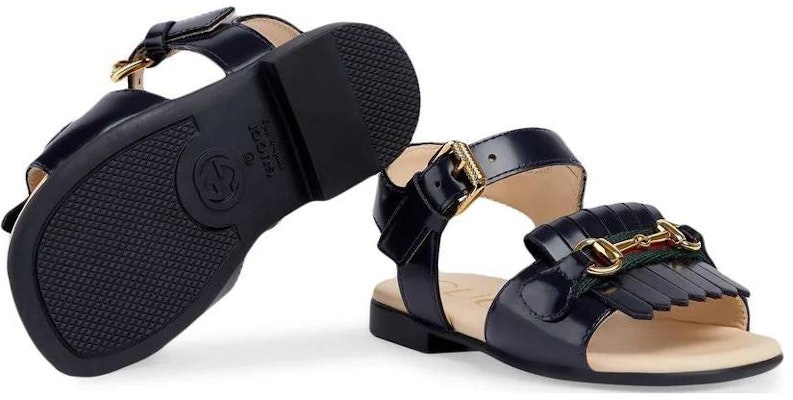 (PS) Sandal Gucci Kulit Horsebit Open-Toe 'Biru' 725766-AABF0-4054 Details for (PS) Sandal Gucci Kulit Horsebit Open-Toe 'Biru' 725766-AABF0-4054