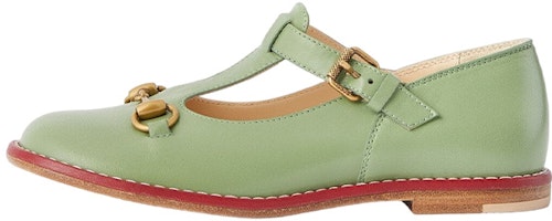 (Preschool) Gucci Leather Loafer 'Green Horsebit' 725743-C9D00-3408 (Preschool) Gucci Leather Loafer 'Green Horsebit' 725743-C9D00-3408