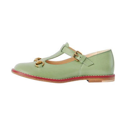 (PS) Gucci Leather Loafer 'Green Horsebit'