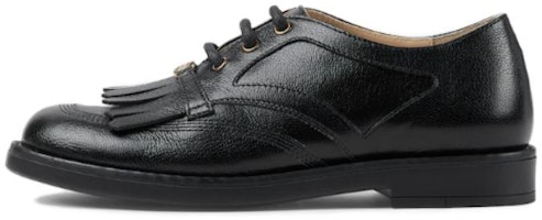 (Preschool) Gucci Leather Low-Top Lace-Up 'Black' 749251-D3V00-1000 (Preschool) Gucci Leather Low-Top Lace-Up 'Black' 749251-D3V00-1000