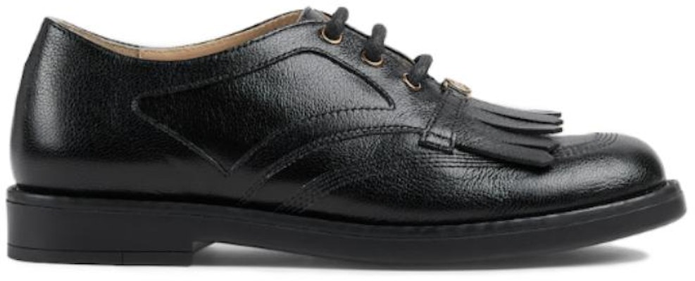 (Preschool) Gucci Leather Low-Top Lace-Up 'Black' 749251-D3V00-1000 Order (Preschool) Gucci Leather Low-Top Lace-Up 'Black' 749251-D3V00-1000