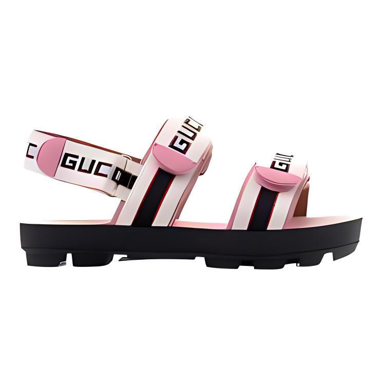 Order (Preschool) Gucci Leather Open Toe Sandal 'Pink' 561384-HJP20-9577