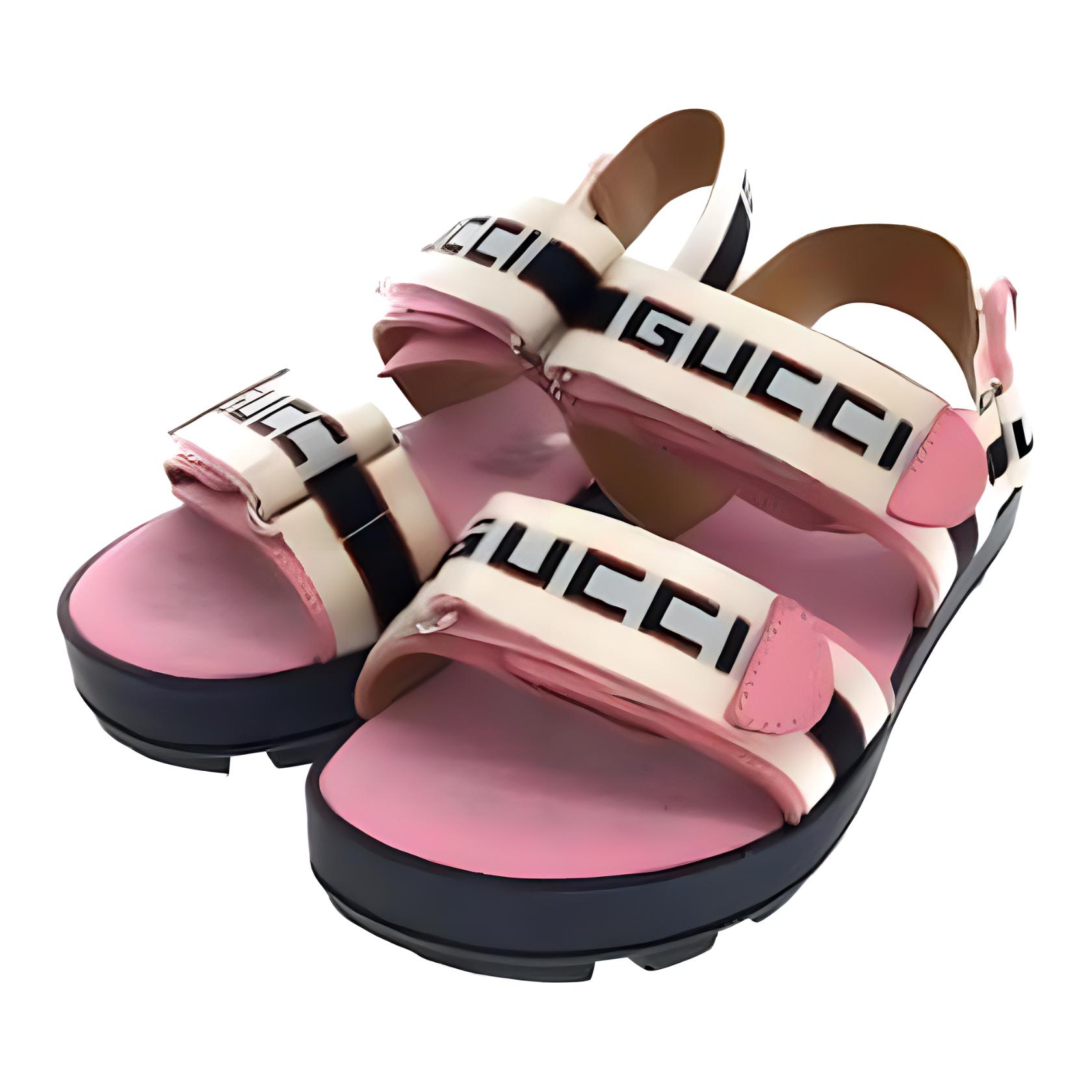 Lookbook (Preschool) Gucci Leather Open Toe Sandal 'Pink' 561384-HJP20-9577