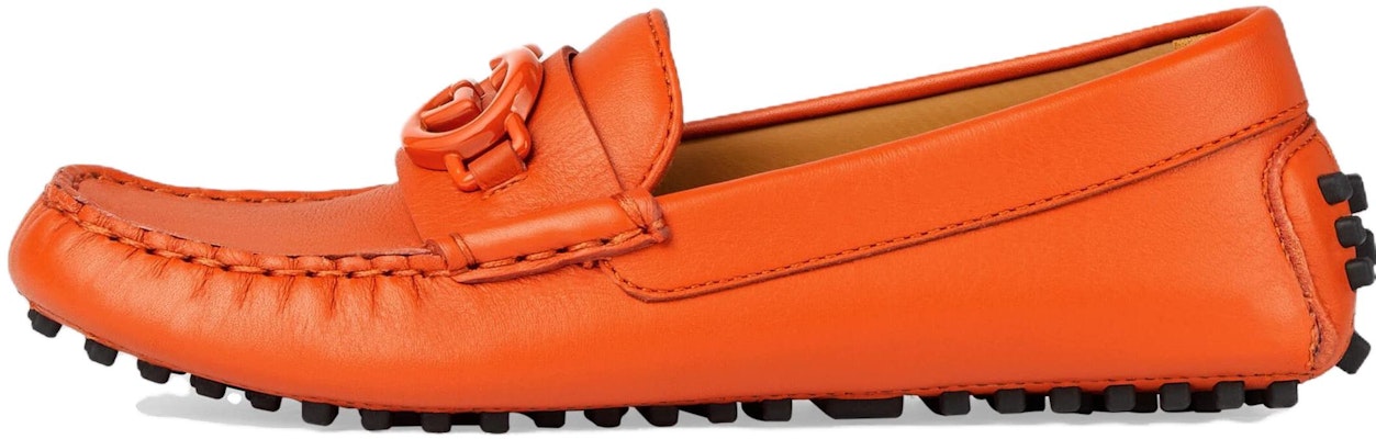 (Preschool) Gucci Leather Pointed-Toe Flats 'Orange' 725740-1XH00-7519 Buy (Preschool) Gucci Leather Pointed-Toe Flats 'Orange' 725740-1XH00-7519
