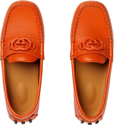 (PS) Gucci Flat Kulit Runcing 'Orange' 725740-1XH00-7519 Lookbook (PS) Gucci Flat Kulit Runcing 'Orange' 725740-1XH00-7519