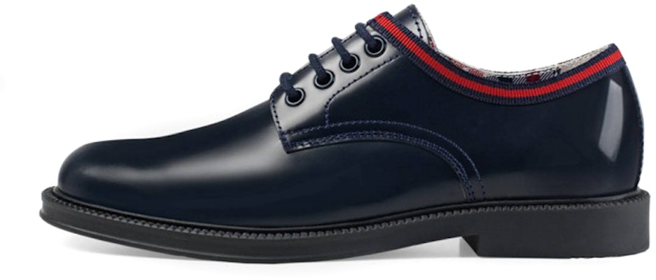 (Preschool) Gucci Leather Sneaker 'Black Blue' 477514-D7310-4065 Buy (Preschool) Gucci Leather Sneaker 'Black Blue' 477514-D7310-4065