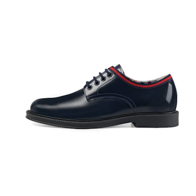 (PS) Gucci Leather Sneaker 'Black Blue'