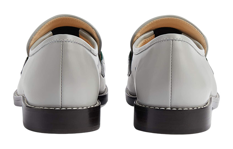 Shop (Preschool) Gucci Leather Tassel Flats 'Grey' 662190-U3D20-1760