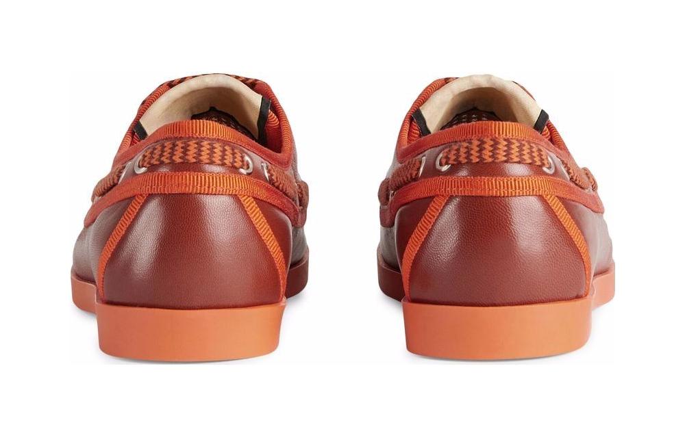 Shop (PS) 구찌 로퍼 브라운 로고 가죽 (Gucci Loafer Brown Logo Leather) 681393-UM940-6360