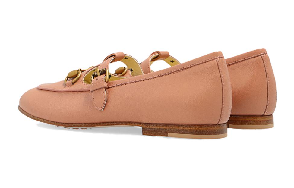 Lookbook (PS) Gucci Mocasín Bajo 'Pink Horsebit' Rosa 702900-AAA7Z-5751