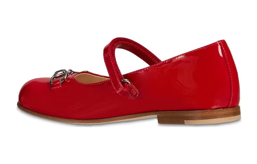 Lookbook (PS) Gucci Loafer Rendah 'Kulit Merah dengan Detil Horsebit' 682225-ALU00-6537