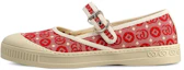 Buy (Preschool) Gucci Low-Top Canvas Velcro Sneakers 'Red White' 681374-U4G20-8566