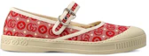 Order (Preschool) Gucci Low-Top Canvas Velcro Sneakers 'Red White' 681374-U4G20-8566