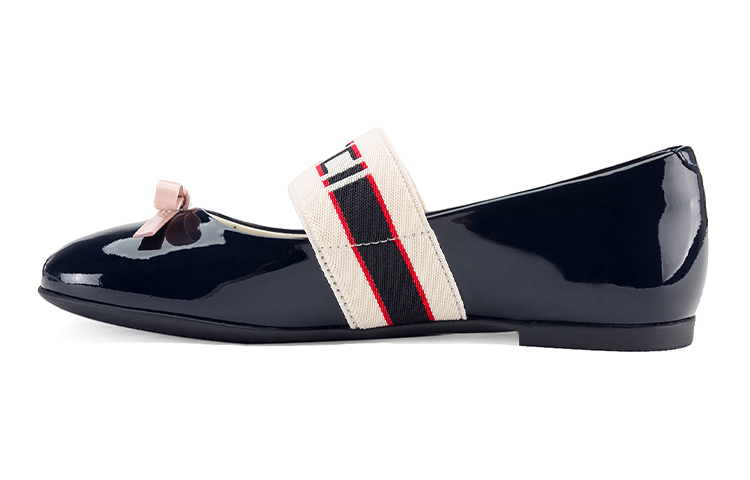 (Preschool) Gucci Low-Top Platform 'Navy Bow' 553001-0IRA0-4072