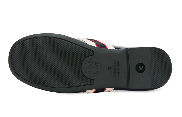 Shop (Preschool) Gucci Low-Top Platform 'Navy Bow' 553001-0IRA0-4072