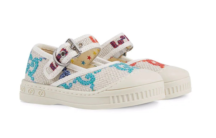 Order (Preschool) Gucci Low-Top Sneaker 'Beige Buckle' 681373-UFTB0-8468