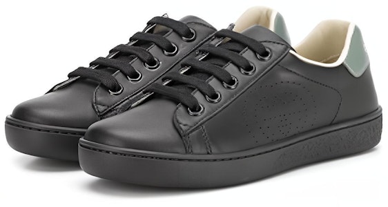 兒童 GUCCI古馳 小牛皮 繫帶· 低筒 兒童板鞋 黑色 Buy 兒童 GUCCI古馳 小牛皮 繫帶· 低筒 兒童板鞋 黑色