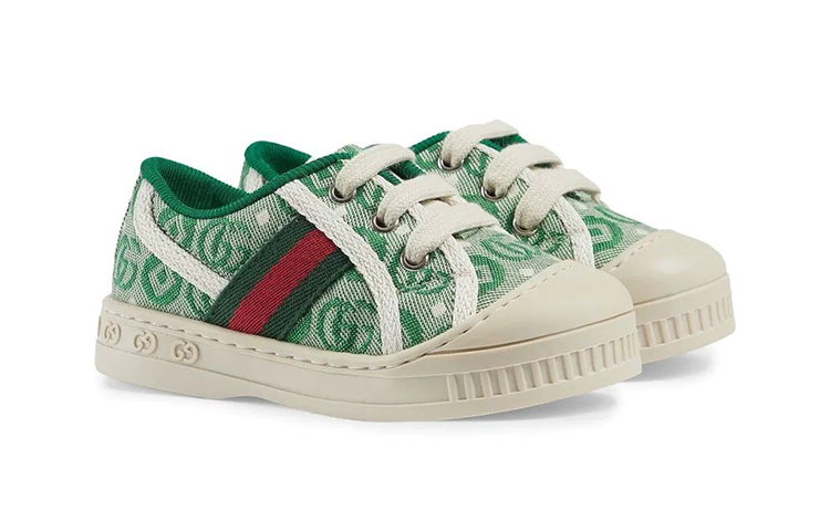 Order (Preschool) Gucci Low-Top Sneaker 'Dark Green and White' 682229-U4G50-3045