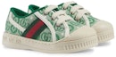 Order (PS) Sneaker Gucci Low-Top 'Hijau Gelap dan Putih' 682229-U4G50-3045