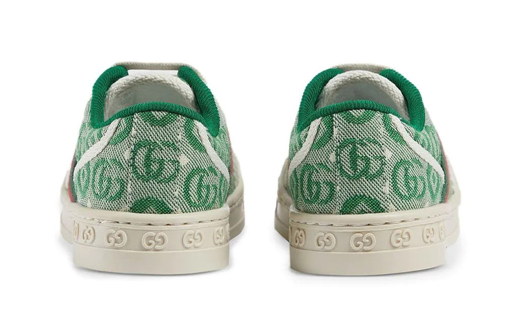 Lookbook (PS) 古驰低帮运动鞋 '深绿色和白色' 682229-U4G50-3045