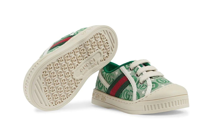 Shop (Preschool) Gucci Low-Top Sneaker 'Dark Green and White' 682229-U4G50-3045