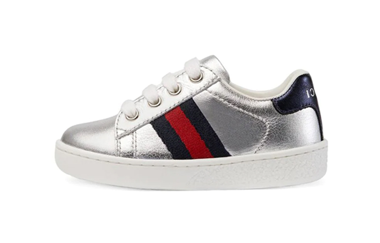 (Preschool) Gucci Low-Top Sneaker 'Silver' 433146-BMPW0-8171