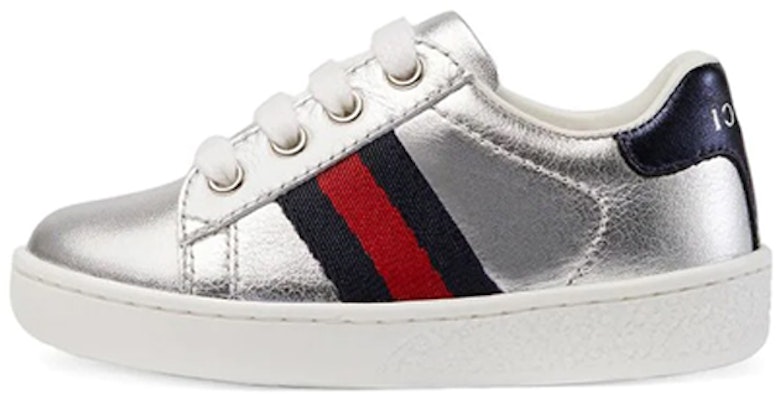 (Preschool) Gucci Low-Top Sneaker 'Silver' 433146-BMPW0-8171 Buy (Preschool) Gucci Low-Top Sneaker 'Silver' 433146-BMPW0-8171