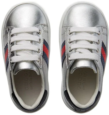 (Preschool) Gucci Low-Top Sneaker 'Silver' 433146-BMPW0-8171 Lookbook (Preschool) Gucci Low-Top Sneaker 'Silver' 433146-BMPW0-8171