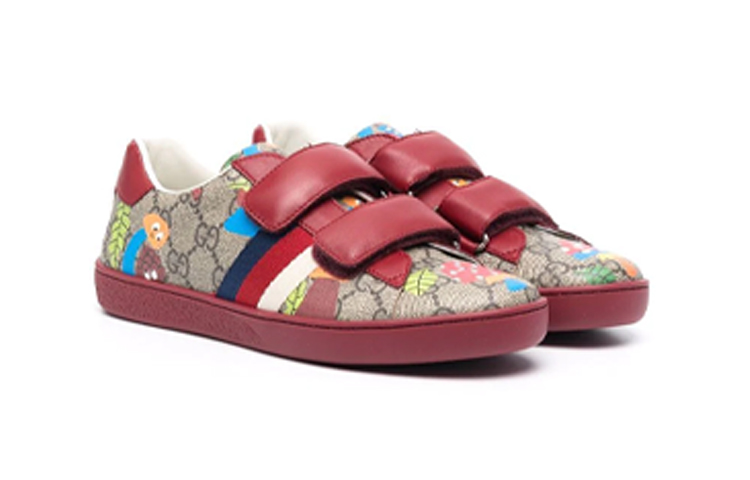 Order (Preschool) Gucci Low-Top Sneaker with Velcro 'Rose' 463091-22T20-8472