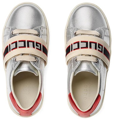 (Preschool) Gucci Low-Top Sneakers 'Silver' 552940-0SBC0-8165 Lookbook (Preschool) Gucci Low-Top Sneakers 'Silver' 552940-0SBC0-8165