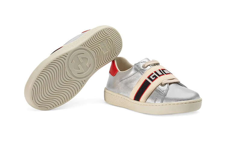 Shop (Preschool) Gucci Low-Top Sneakers 'Silver' 552940-0SBC0-8165