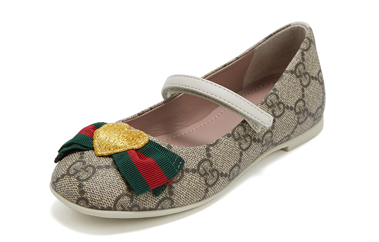 Order (Preschool) Gucci Low Top 'Ebony Magic Tape Heart Embroidery' 419000-KLQ80-9769