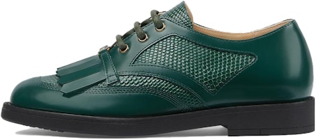 兒童 GUCCI古馳 圓頭繫帶 低筒 兒童皮鞋 綠色 Buy 兒童 GUCCI古馳 圓頭繫帶 低筒 兒童皮鞋 綠色