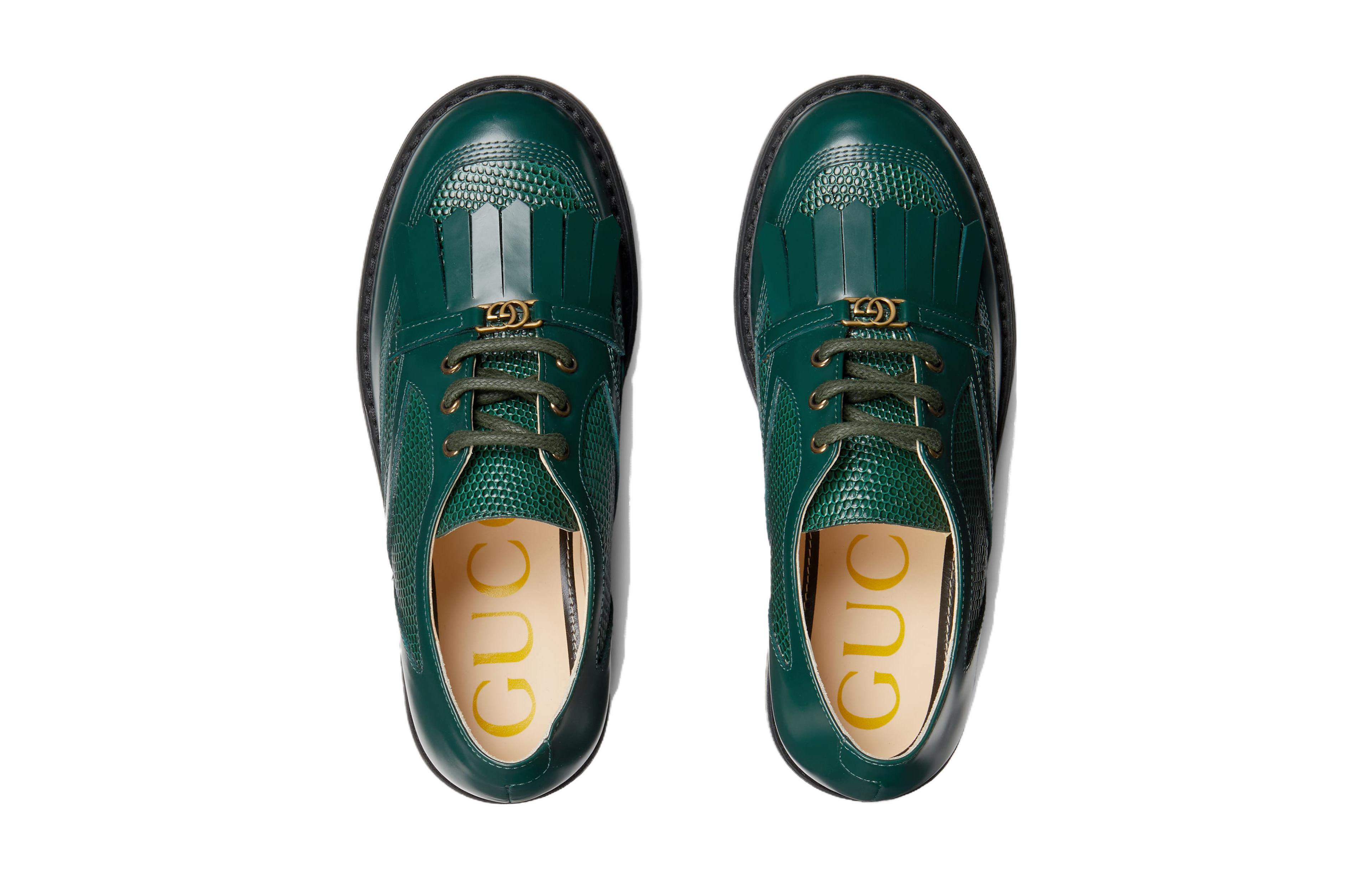 Shop (PS) Gucci Low Top Lace-Up ''Verde'' Sneakers 749251-AACBE-3154