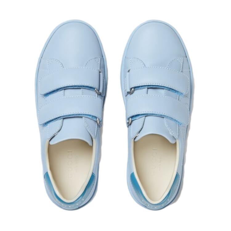 Lookbook (PS) 古驰蓝色魔术贴低帮运动鞋 630286-BLN70-4960
