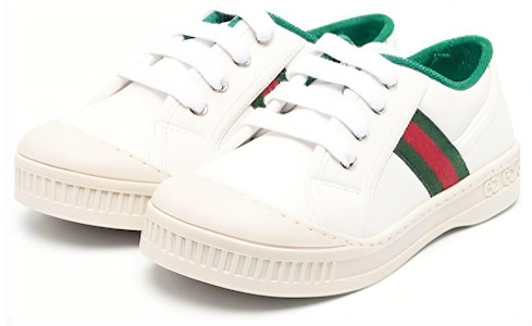 兒童 GUCCI古馳 時尚系帶 低筒 兒童板鞋 白色 Buy 兒童 GUCCI古馳 時尚系帶 低筒 兒童板鞋 白色