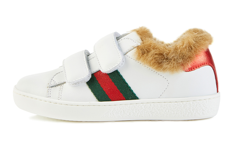 (Preschool) Gucci Low Top Sneaker 'White Fluffy Lining' 526162-0IIL0-9067