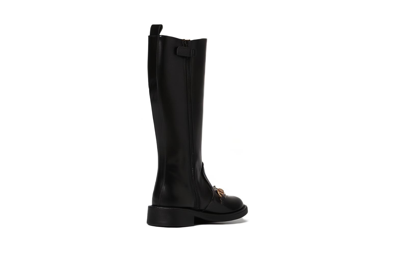 Shop (PS) グッチ ホースビット ミドル丈ブーツ (Gucci Horsebit Mid Boots) 702897-U3D00-1000