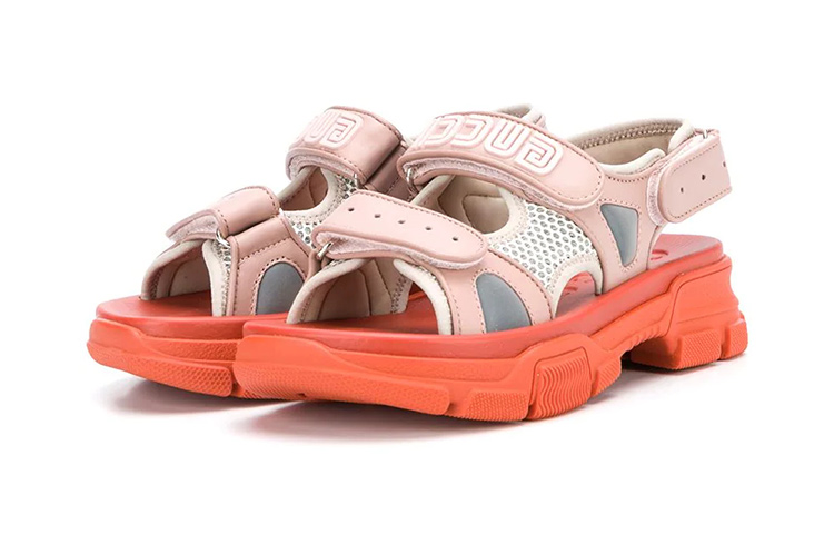 (Preschool) Gucci Open Toe Velcro 'Fashion Pink' 603870-D60K0-6866